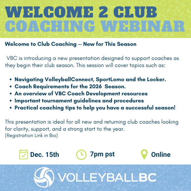 Welcome 2 Club Volleyball